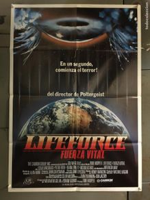 Cinéma: ADX65 LIFEFORCE fuerza vital TOBE HOOPER POSTER ORIGINAL ESTRENO 70X100